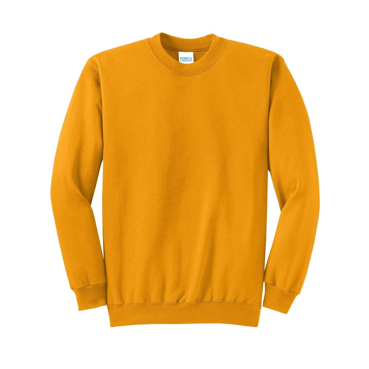port-and-co-core-fleece-crewneck-sweatshirt — Gold