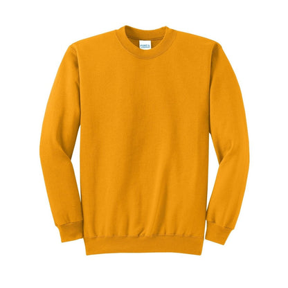 port-and-co-core-fleece-crewneck-sweatshirt — Gold