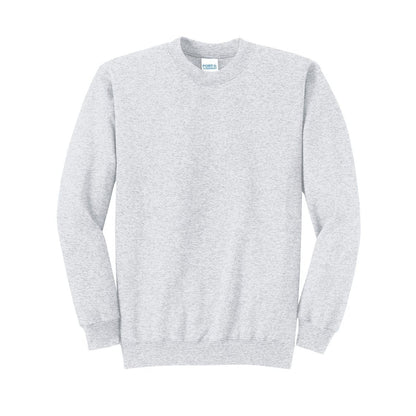 port-and-co-core-fleece-crewneck-sweatshirt — Ash