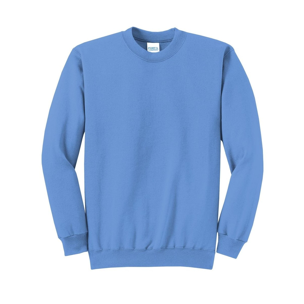 port-and-co-core-fleece-crewneck-sweatshirt — Carolina Blue