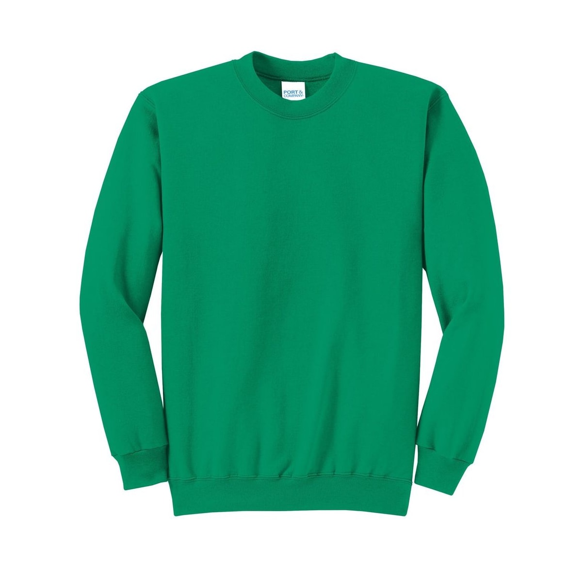 port-and-co-core-fleece-crewneck-sweatshirt — Kelly