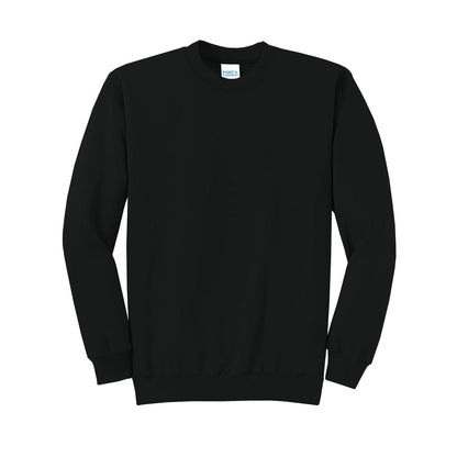 port-and-co-core-fleece-crewneck-sweatshirt — Jet Black