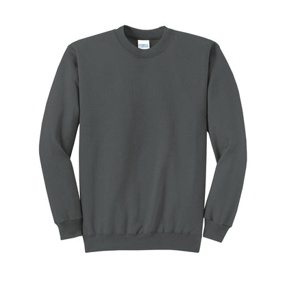 port-and-co-core-fleece-crewneck-sweatshirt — Charcoal