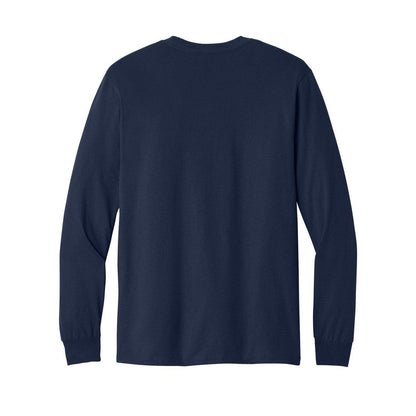 gildan-heavy-cotton-100-cotton-long-sleeve-t-shirt — Navy back
