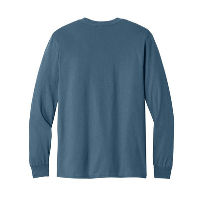 gildan-heavy-cotton-100-cotton-long-sleeve-t-shirt — Indigo Blue back