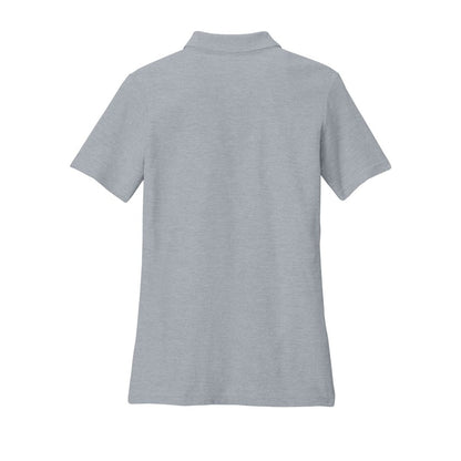 embroidered-gildan-softstyle-women-s-pique-polo — Ring Spun Sport Grey back