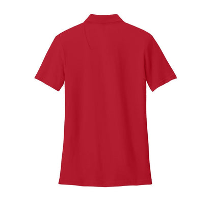 embroidered-gildan-softstyle-women-s-pique-polo — Red back