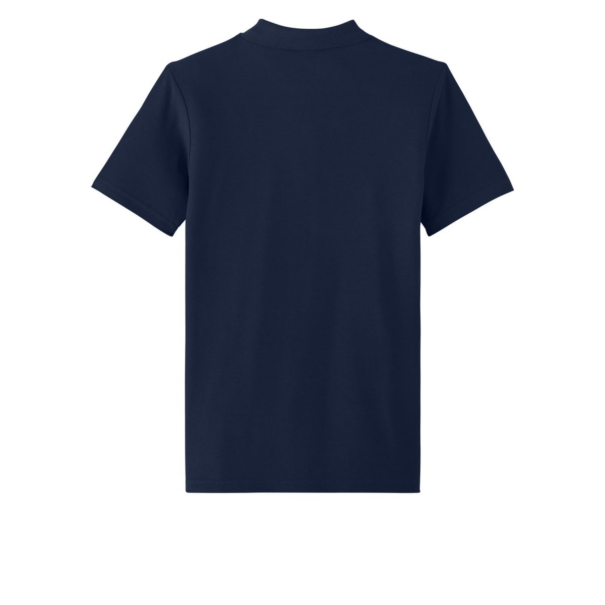 embroidered-gildan-softstyle-women-s-pique-polo — Navy back