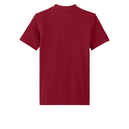 embroidered-gildan-softstyle-women-s-pique-polo — Cherry Red back