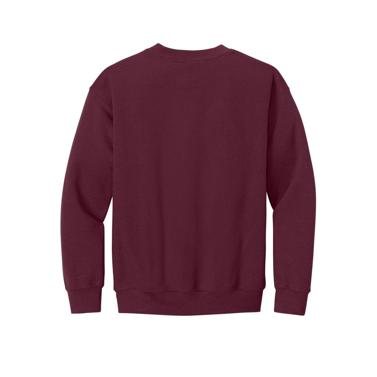 gildan-youth-heavy-blend-crewneck-sweatshirt — Maroon back