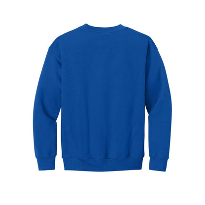 gildan-youth-heavy-blend-crewneck-sweatshirt — Royal back