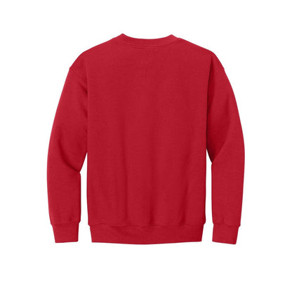 gildan-youth-heavy-blend-crewneck-sweatshirt — Red back