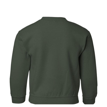 gildan-youth-heavy-blend-crewneck-sweatshirt — Forest back