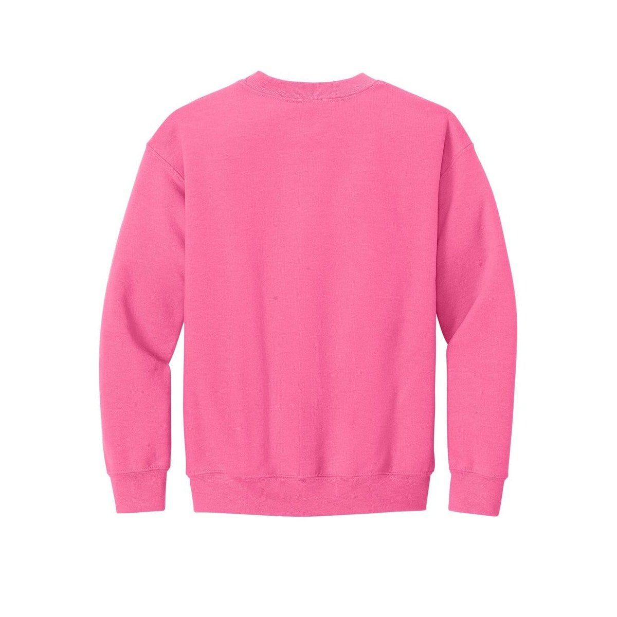 gildan-youth-heavy-blend-crewneck-sweatshirt — Safety Pink back