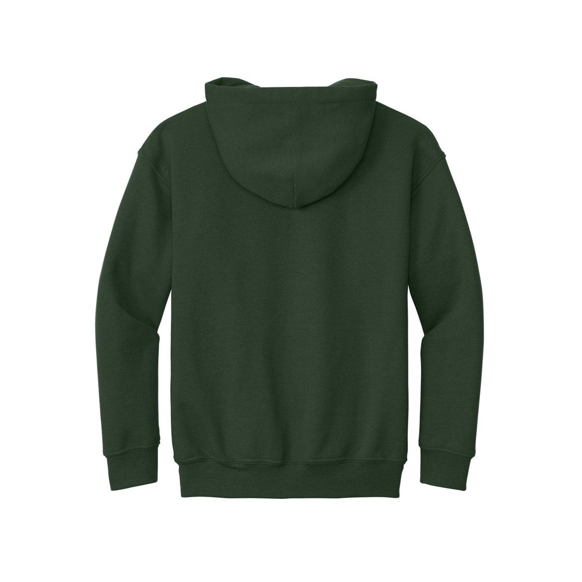 gildan-youth-heavy-blend-hooded-sweatshirt — Forest Green back