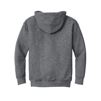 gildan-youth-heavy-blend-hooded-sweatshirt — Graphite Heather back