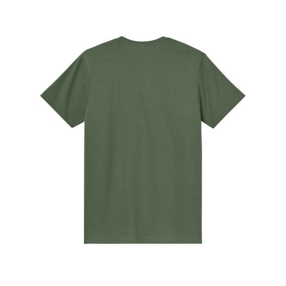 gildan-light-cotton-tee-3000 — Military Green back