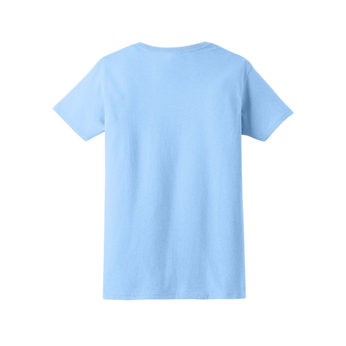 gildan-women-s-cotton-t-shirt — Light Blue back