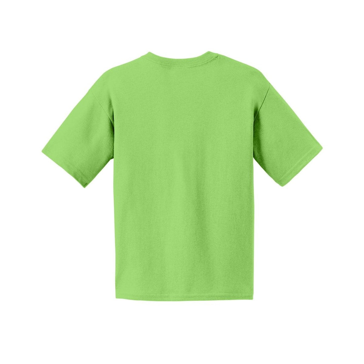 gildan-youth-cotton-t-shirt — Lime back