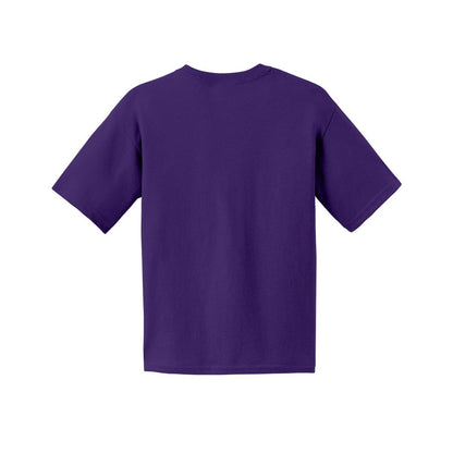 gildan-youth-cotton-t-shirt — Purple back