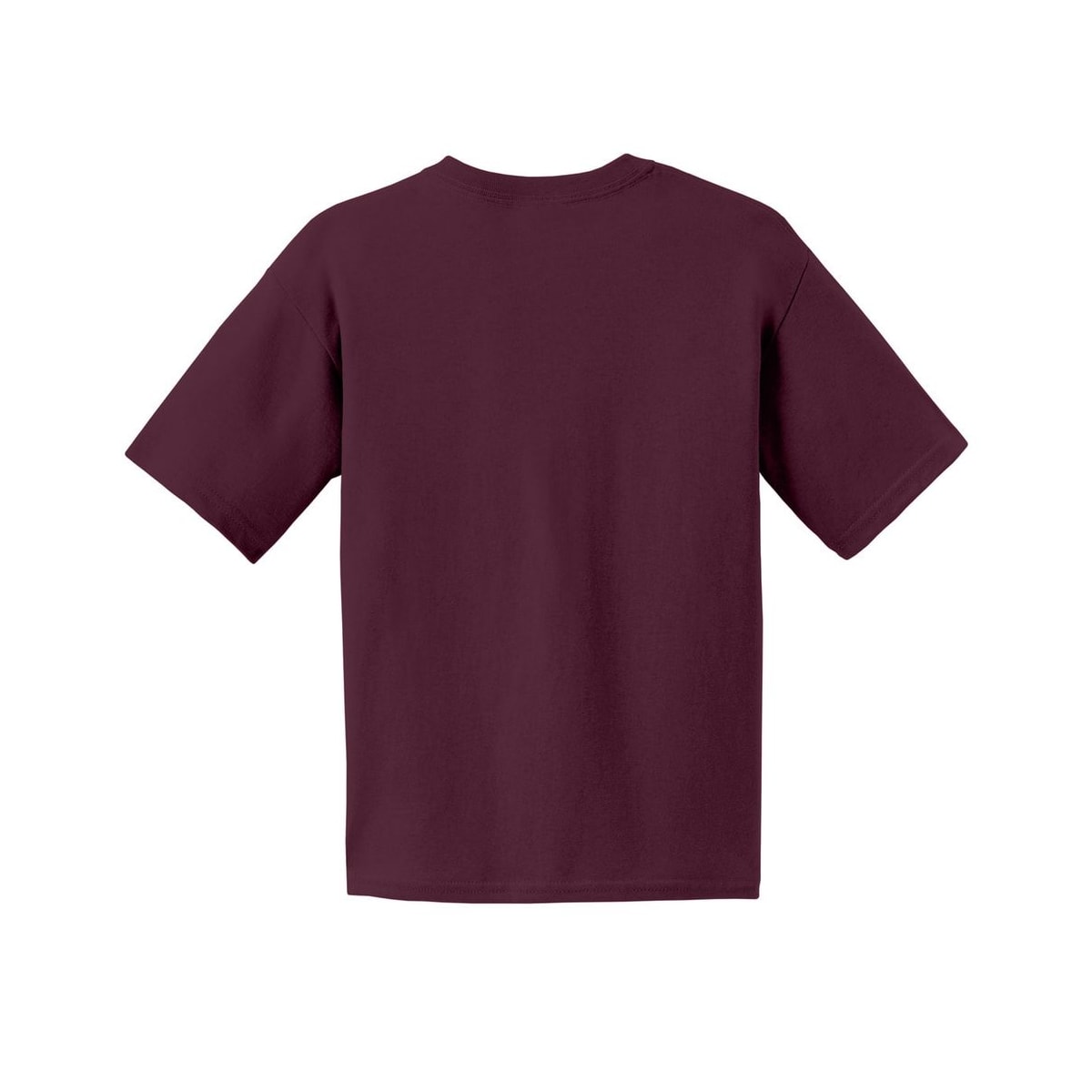gildan-youth-cotton-t-shirt — Maroon back