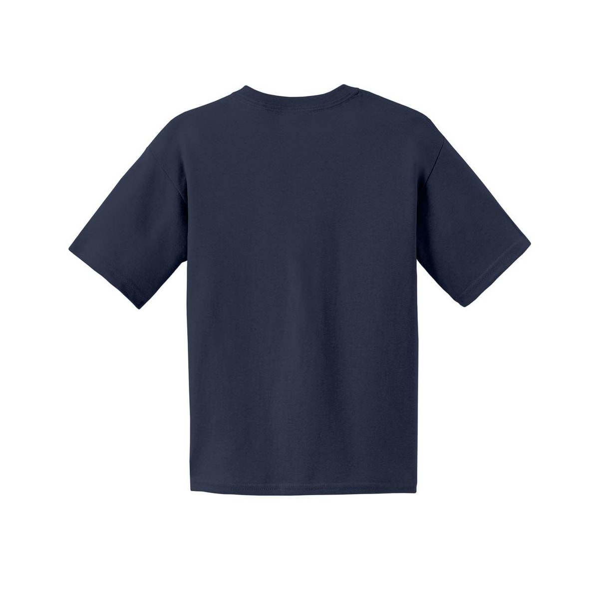 gildan-youth-cotton-t-shirt — Navy back
