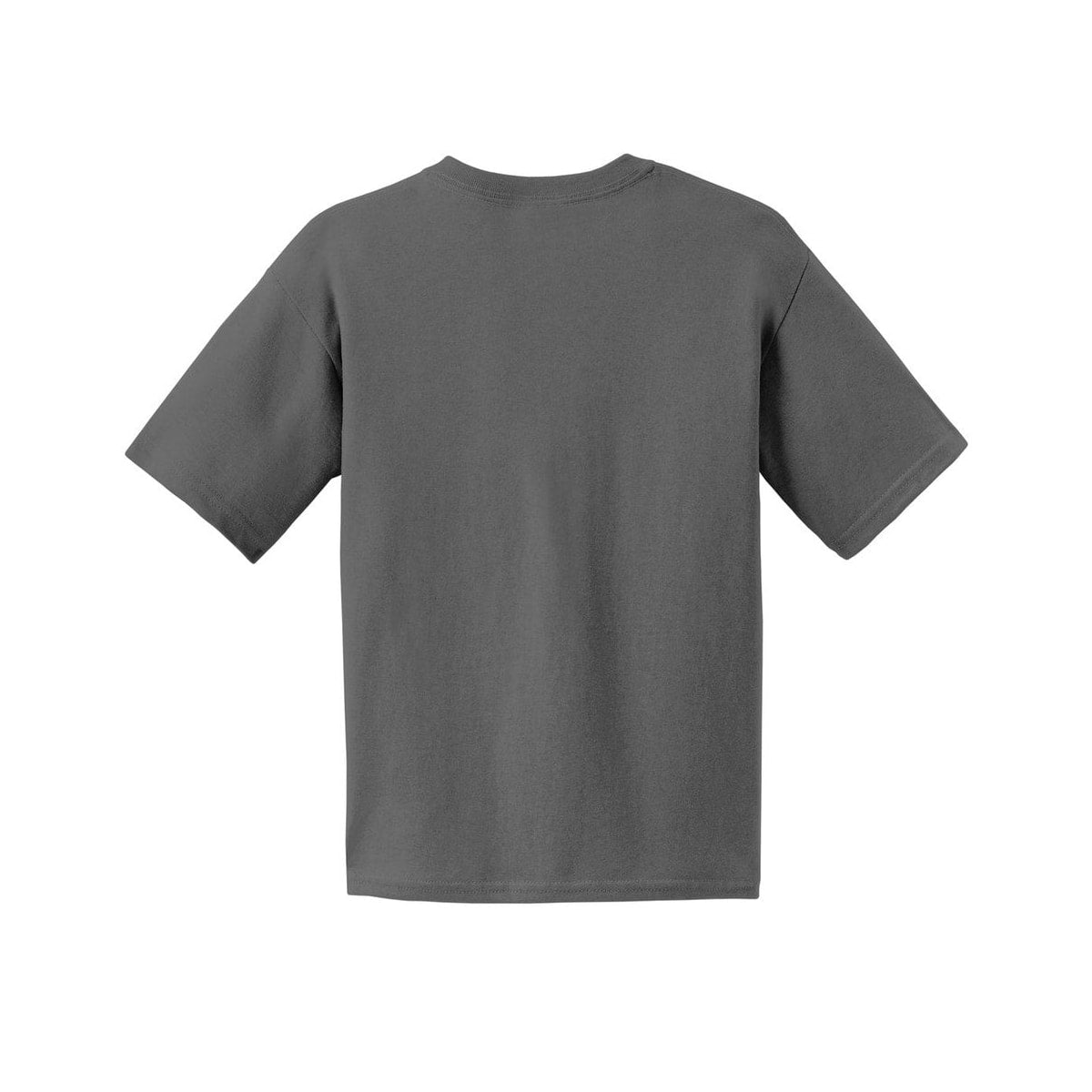 gildan-youth-cotton-t-shirt — Charcoal back