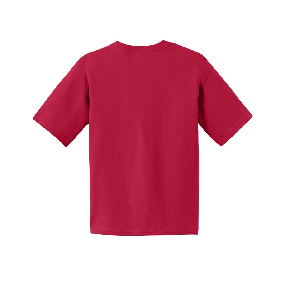gildan-youth-cotton-t-shirt — Cherry Red back