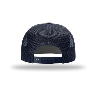 embroidered-hi-pro-7-panel-trucker-cap — Navy back