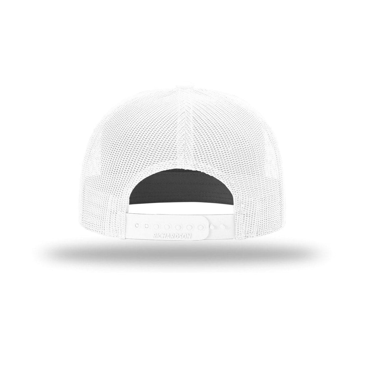embroidered-hi-pro-7-panel-trucker-cap — White back