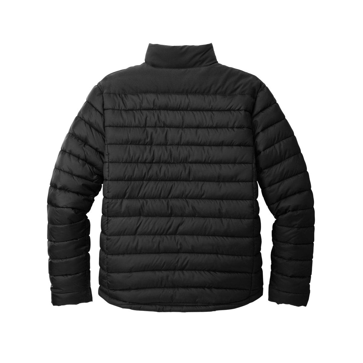 embroidered-men-s-puffer-jacket — Deep Black back