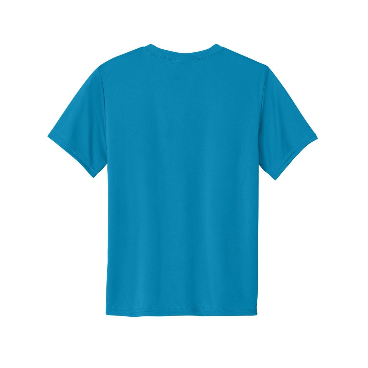 port-and-company-youth-essential-performance-tee — Neon Blue back