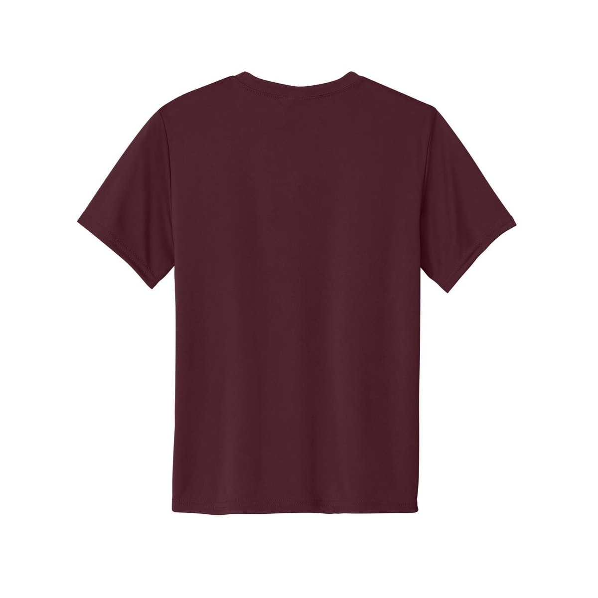 port-and-company-youth-essential-performance-tee — Athletic Maroon back