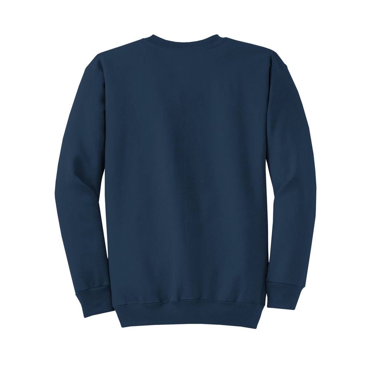 port-and-co-core-fleece-crewneck-sweatshirt — Navy back