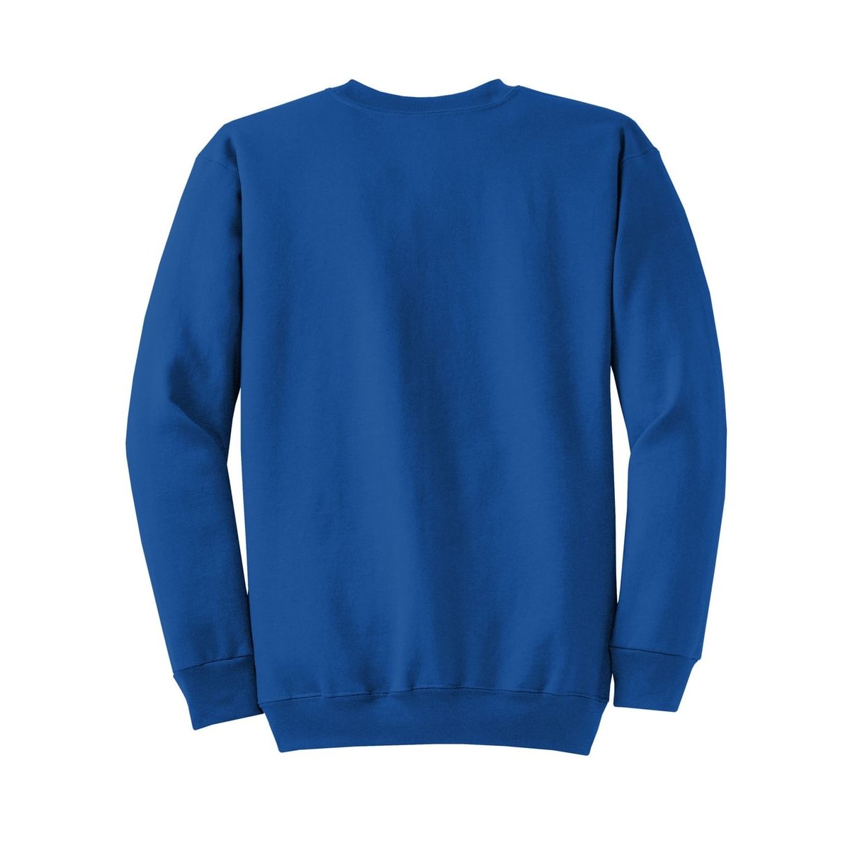 port-and-co-core-fleece-crewneck-sweatshirt — Royal back