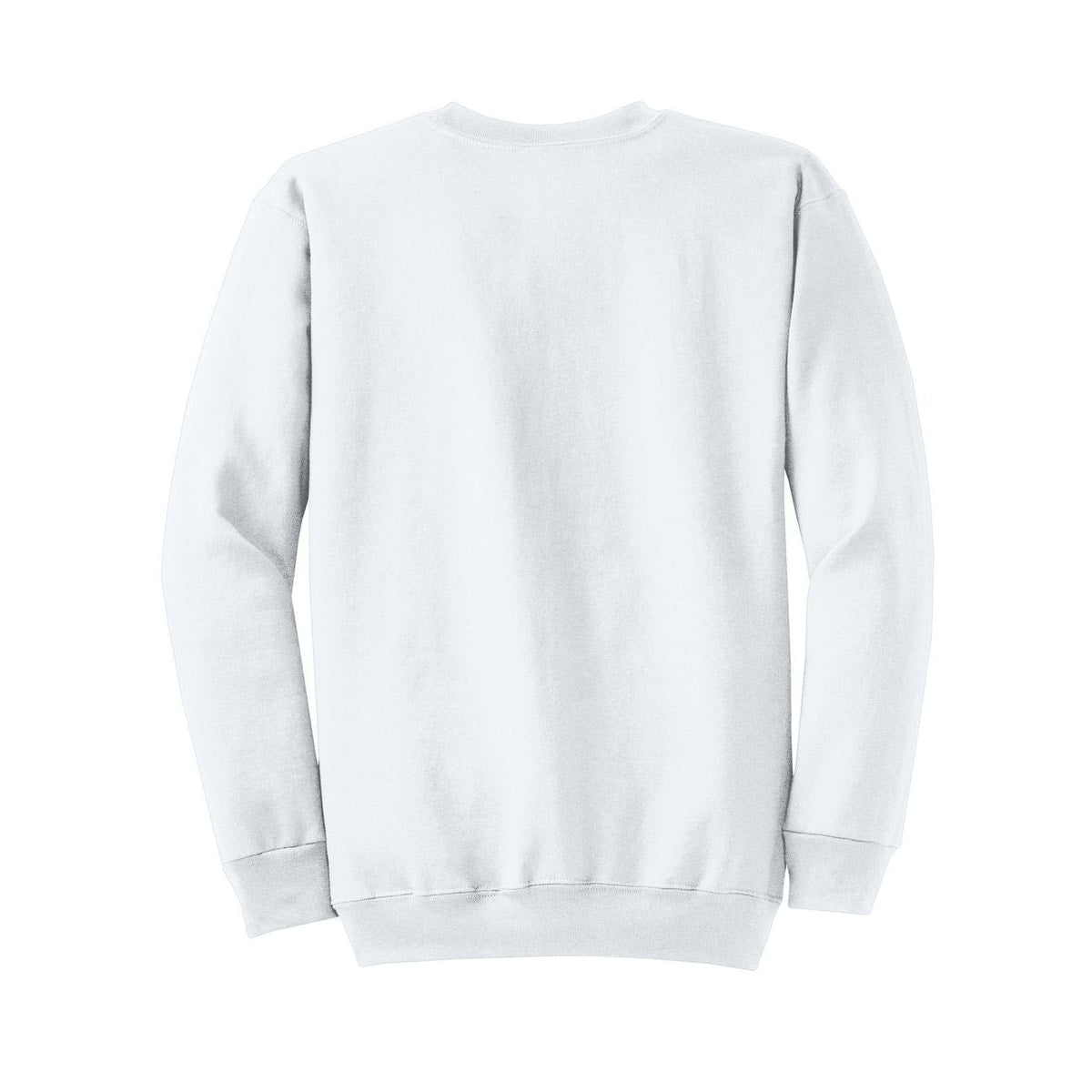 port-and-co-core-fleece-crewneck-sweatshirt — White back