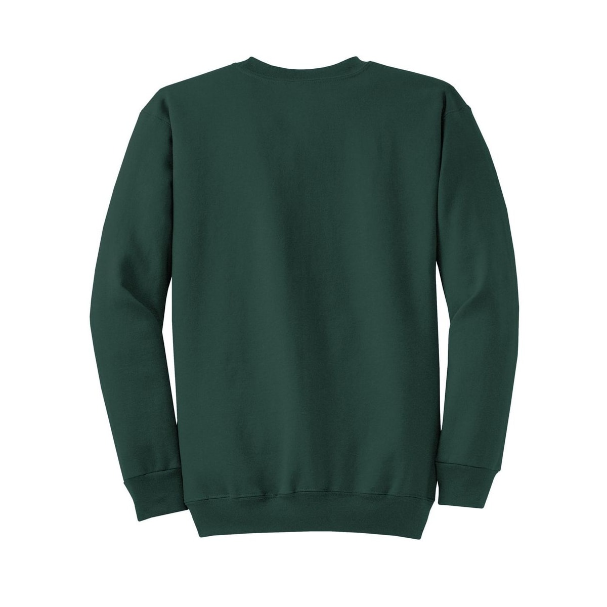 port-and-co-core-fleece-crewneck-sweatshirt — Dark Green back