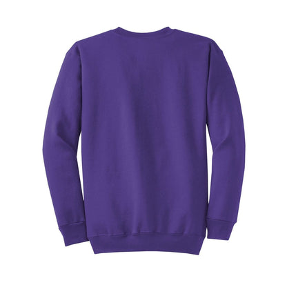 port-and-co-core-fleece-crewneck-sweatshirt — Purple back