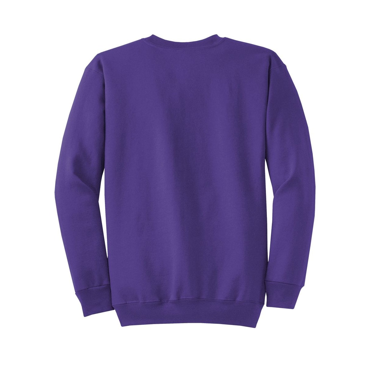 port-and-co-core-fleece-crewneck-sweatshirt — Purple back