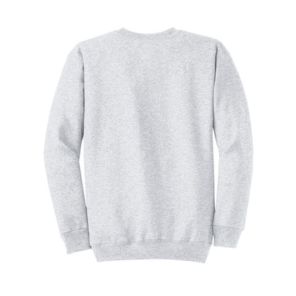 port-and-co-core-fleece-crewneck-sweatshirt — Ash back