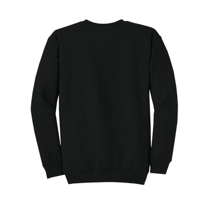 port-and-co-core-fleece-crewneck-sweatshirt — Jet Black back