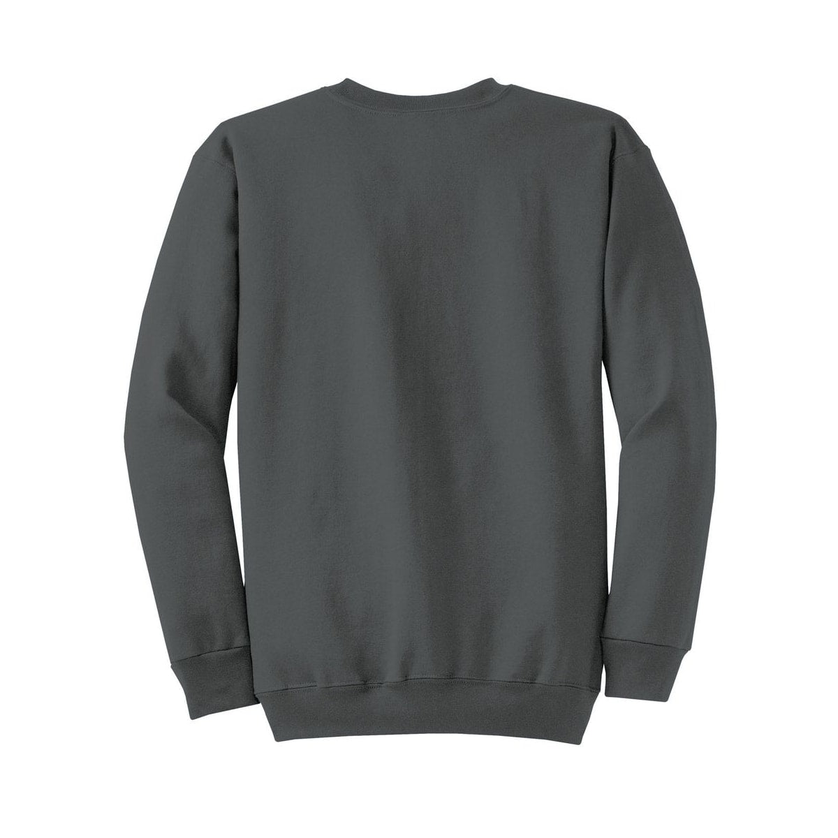 port-and-co-core-fleece-crewneck-sweatshirt — Charcoal back