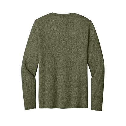 port-and-co-easy-cotton-long-sleeve-tee — Olive Drab Green Heather back