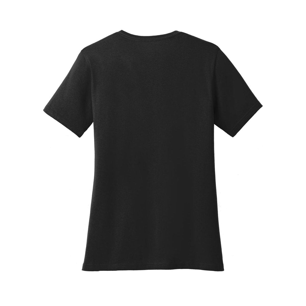 port-and-co-women-s-core-cotton-tee — Jet Black back