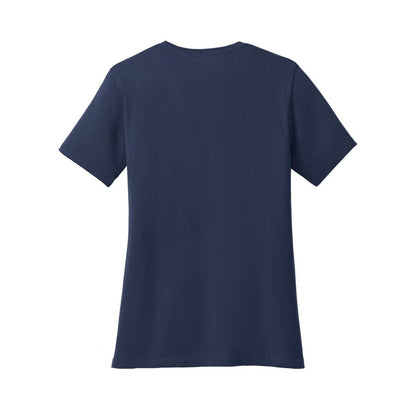 port-and-co-women-s-core-cotton-tee — Navy back