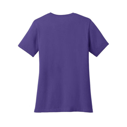 port-and-co-women-s-core-cotton-tee — Purple back
