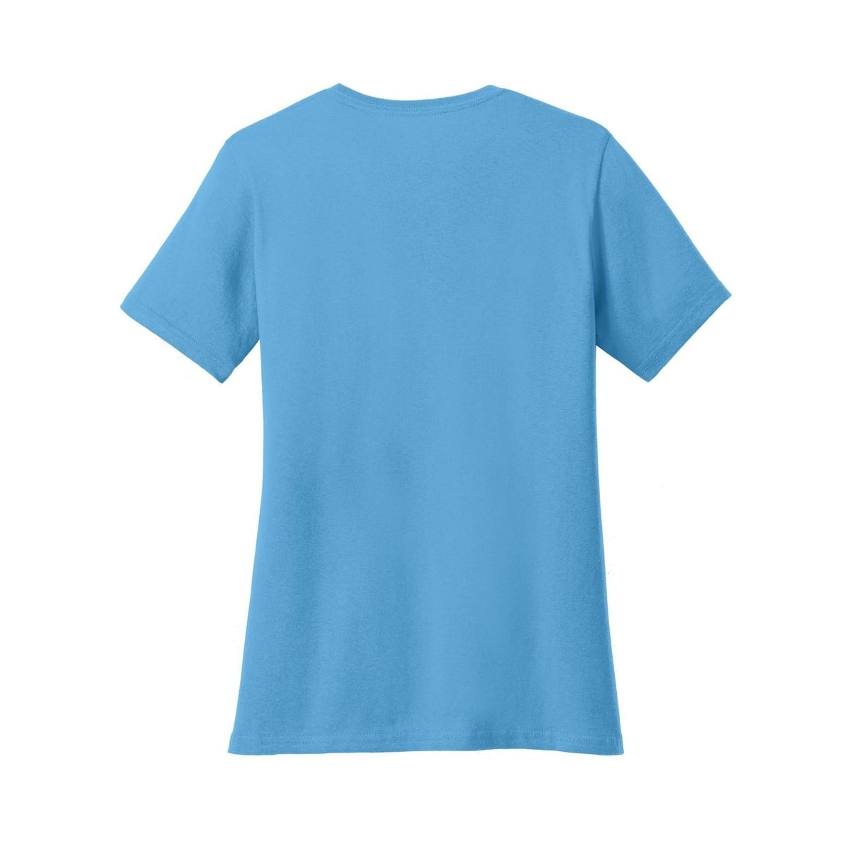 port-and-co-women-s-core-cotton-tee — Aquatic Blue back
