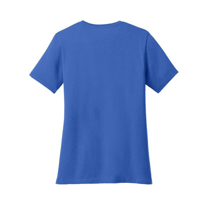 port-and-co-women-s-core-cotton-tee — Royal back