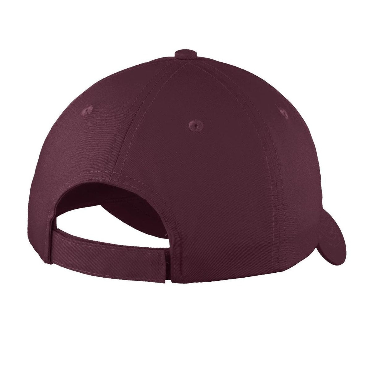 port-authority-sports-cap — Maroon back