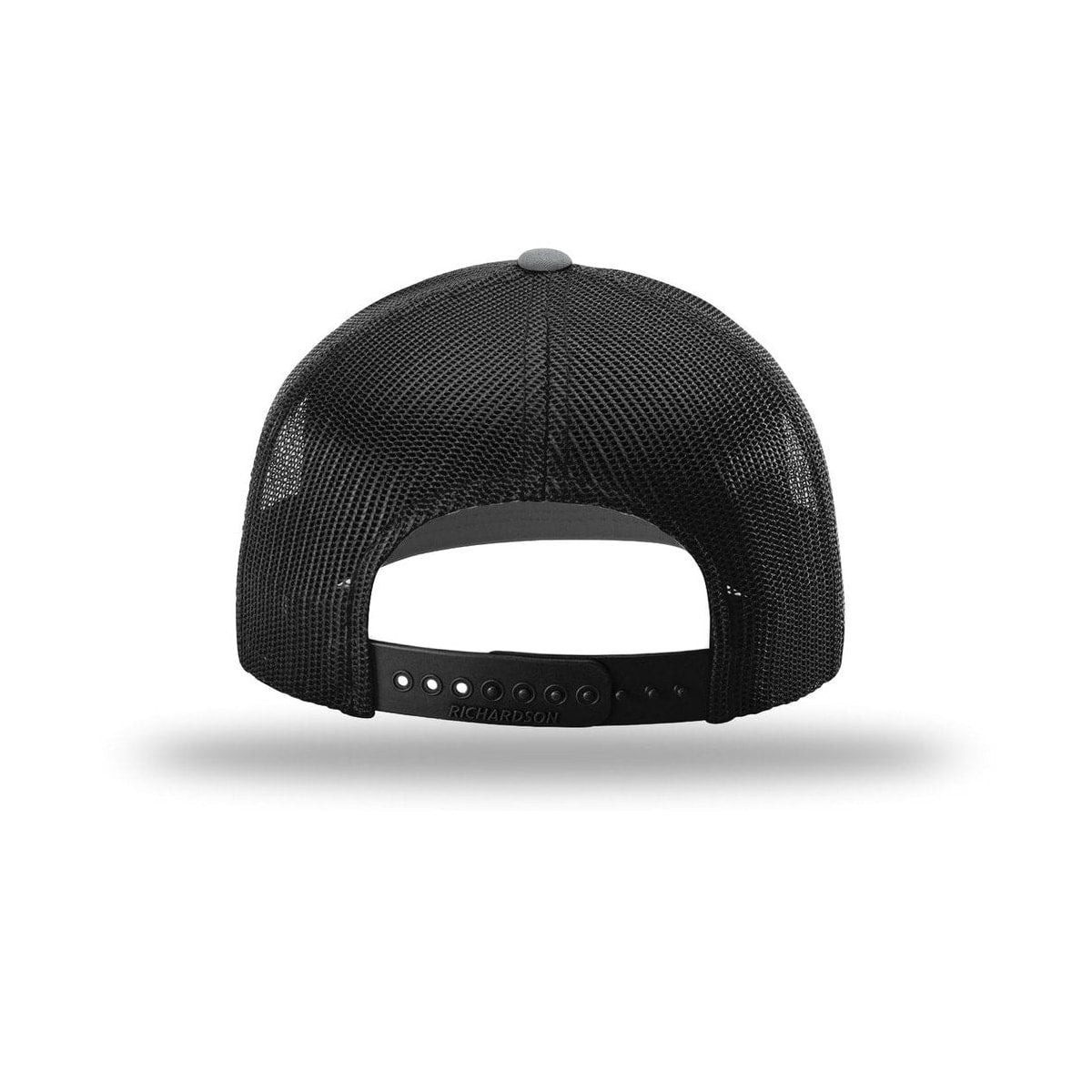 embroidered-richardson-112-r-flex-adjustable-trucker-cap-112pl — Heather Grey/ Black back